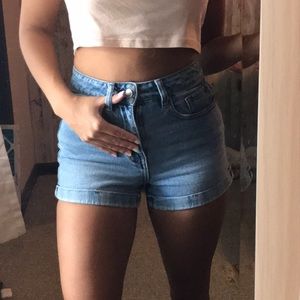Pacsun high waisted jean “mom shorts”